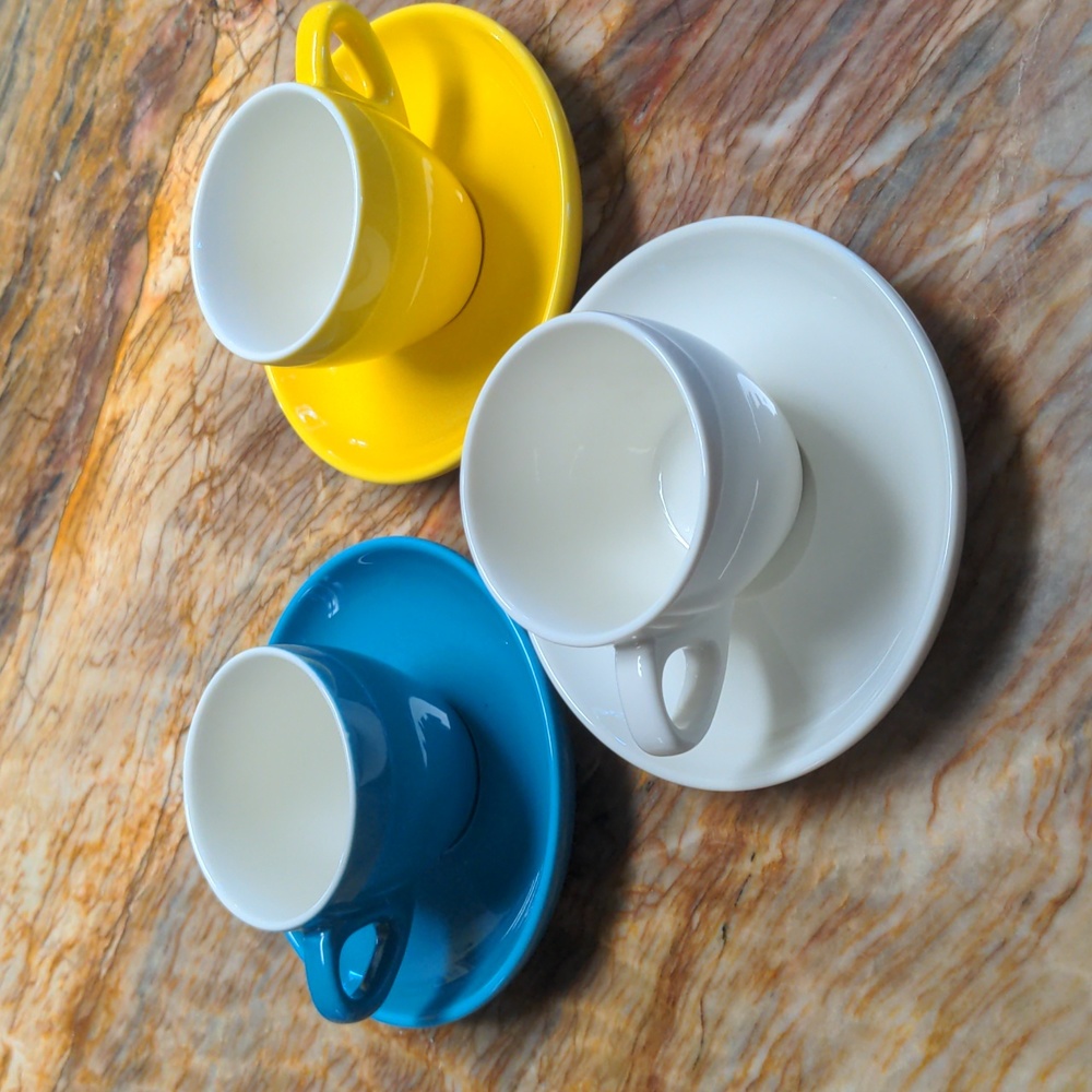 SWEESE Espresso Cups & Saucers